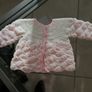 Baby Cardigan New Born Hand Crochet Image 4