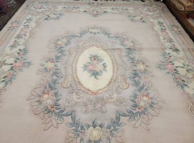 Rug Chinese Aubusson hand knitted