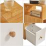 Bedside Table Set of 2, Small Narrow Nightstand Image 6