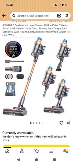 Smoture cordless vacuum cleaner - practically brand new