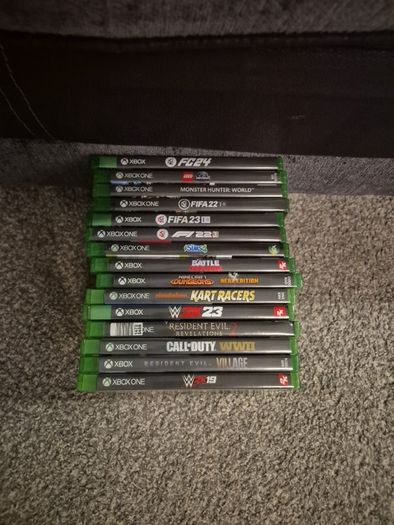 Xbox One S, 3 x Controllers, 15 x Games