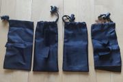 Small drawstring bag with velcro closure for attachment