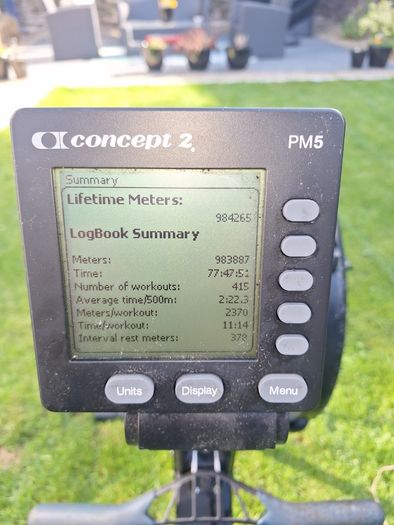 Used Concept 2 Rower D PM5