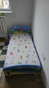 Children's dinosaur bed frame and Mattress