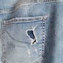 BERSHKA Boyfriend Ripped Jeans Sz 40 (Fit 14-16UK) Image 3