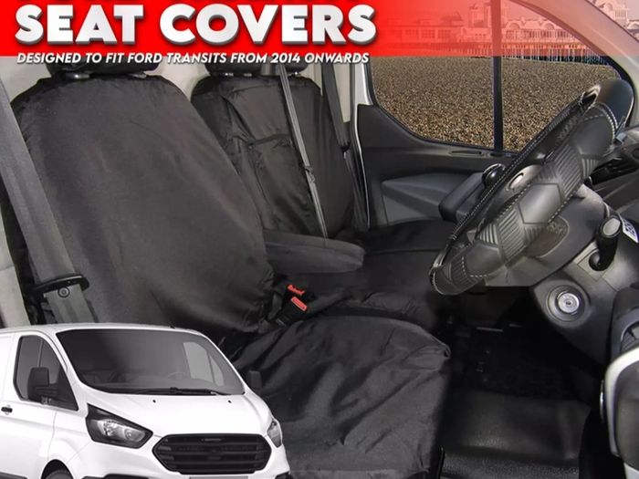 Brand new. Van Seat Covers For a Ford Transit Custom 2013 upwards  Tailored Van Seat Protectors (Free Delivery)