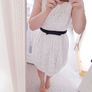 Off White Mini Dress - Size 6-8 Image 2