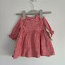 Next Cream Bear and Red Gingham Baby Dresses Image 2