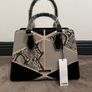 Brand New Colette by Colette Hayman Geometric Snakeskin Panel Handbag Image 6