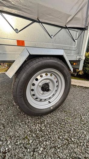 Erde - Galvanised trailer with roof box and frame - excellent condition