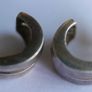 Vintage Sterling Silver 925 Hoop Drop Stud Earrings 4,6g Image 7