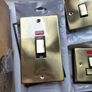 Antique brass electrical sockets and switches Image 2