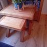 solid oak nest of  tables  X range Image 3
