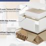 White Ceramic Rectangular Countertop Sink 48x37x14cm Countertop Basin, Cloakroom Lavatory Vanity, High Gloss Finish, Stain Resistant, Easy Clean Ceramic Image 6