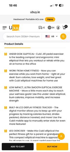 Under desk step exercise pedal