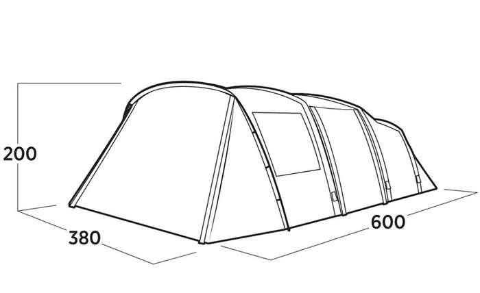 2026 Easy Camp Kullen Air Beam Tent 6 Person