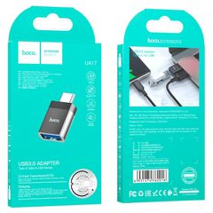 Hoco UA17 Type-C Male to USB Female Adapter Black