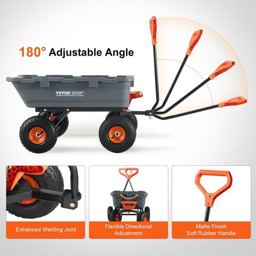 Garden Dump Cart 800 lb Capacity