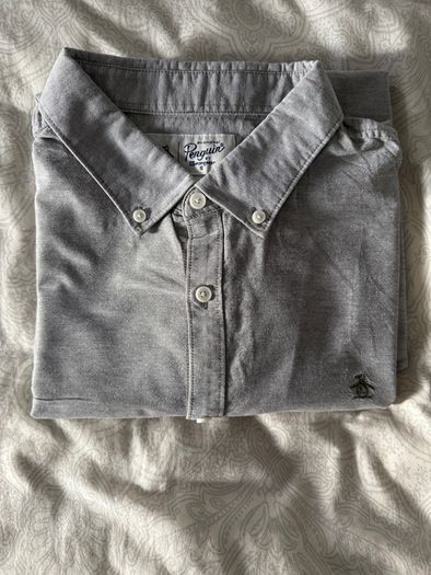 Original Penguin Grey Oxford Shirt XL