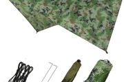 FREE EXPRESS SHIPPING Hammock Camping Tarp Rain Fly, Waterproof Tent Footprint Shelter Canopy Sunshade Cloth Picnic Mat for Outdoor Awning Hiking Beach Backpacking - Included Guy Lines &amp; Stakes