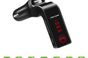 4-in-1 Hands Free Wireless Bluetooth FM Transmitter G7 + AUX Modulator Car Kit MP3 Player SD USB LCD Car Accessories