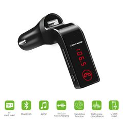 4-in-1 Hands Free Wireless Bluetooth FM Transmitter G7 + AUX Modulator Car Kit MP3 Player SD USB LCD Car Accessories