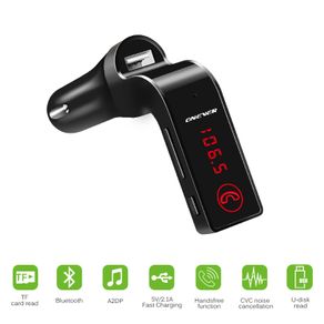 4-in-1 Hands Free Wireless Bluetooth FM Transmitter G7 + AUX Modulator Car Kit MP3 Player SD USB LCD Car Accessories