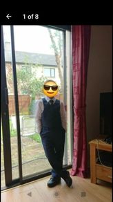 Price Reduced. Boy's Communion Birthday Party Suit Full Set. House clearance sale unwanted stuff gift.