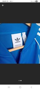 Adidas three stripe tracksuit top Large