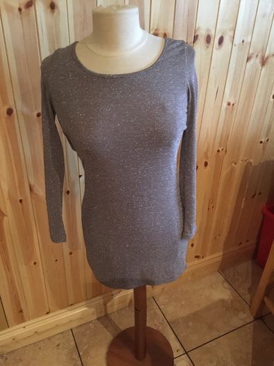 Sequin Metallic Silver Backless Dress