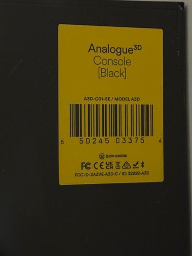 Analogue 3D Sealed New Black