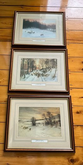 Set of 3 Framed Joseph Farquharson (1846-1935) Prints