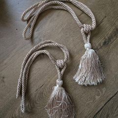 2 Tassel tie backs - gold color