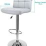 Bar Stools, with Chromed Framework, 360 Degree Rotary, Soft Padded Chairs,Set of 2 (FREE POSTAGE) Image 2