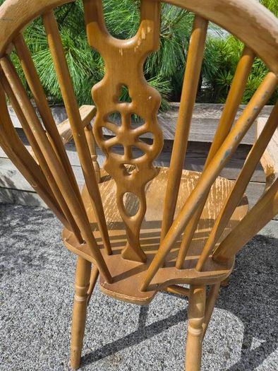 Vintage wheelback armchair