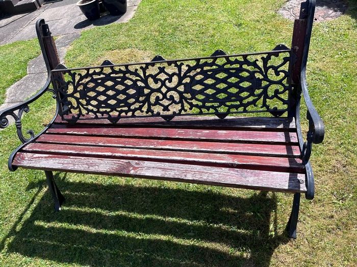 Cast iron bench ends