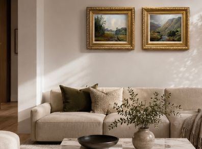 Original Pair of Signed Oil Paintings by Robert B. Higgins (b.1943)