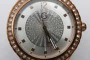 Modern Guess Goddess Rose Gold Plated Two-Tone Stainless Steel Quartz Ladies Watch