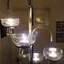 Vintage Wrought Iron Chandelier Candleholder Image 2