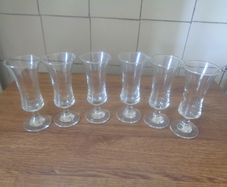 Vintage Sherry Schooner Glasses x 6 for Sale