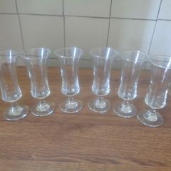 Vintage Sherry Schooner Glasses x 6 for Sale