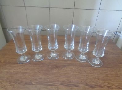 Vintage Sherry Schooner Glasses x 6 for Sale
