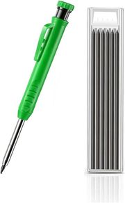 Solid Carpenter Pencil Set Woodworking Tools Mechanical Pencil 3 Colors Refill Construction Job Tools Carpentry Marking Scriber