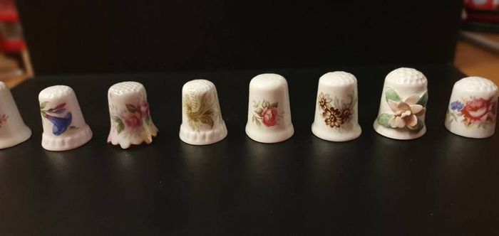 Collection of Flower Themed Thimbles