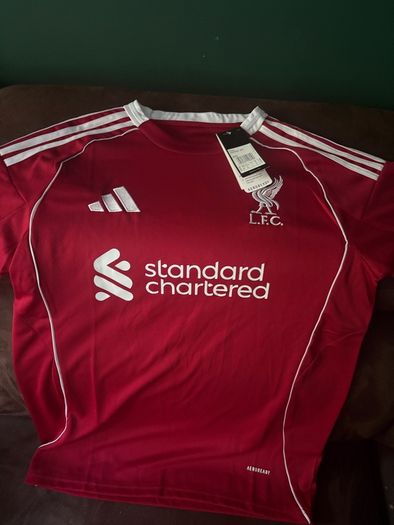 Hugo Ekitike signed Liverpool jersey