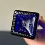 Vintage cobalt blue glass bottle Image 4