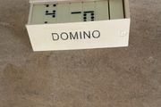 Domino set in original wooden box