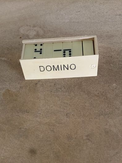 Domino set in original wooden box
