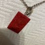 925 Silver Hallmarked Red Coral Pendant, Earrings and Bracelet Set Image 8