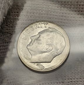 USA United States Silver Dime Roosevelt 1955 S Beautiful Uncirculated Mint Error
